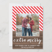 Enceinte Joyeux Joyeux Carte photo de Noël (Devant)