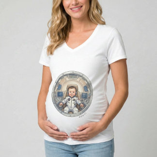 enceinte - T-Shirt Pilote de Bébé