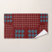 Enceintes de Grille Bleue Rouge Profond (Serviette à main)