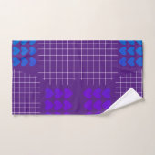 Enceintes Royal Purple Blue Grid (Serviette à main)