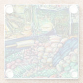 Enceladus Glazen Onderzetter (Achterkant)