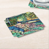 Enceladus Kartonnen Onderzetters (Gekanteld)