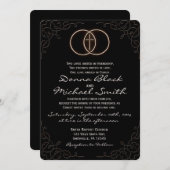 Encerclées Invitations de mariage inter-religieux (Devant / Derrière)