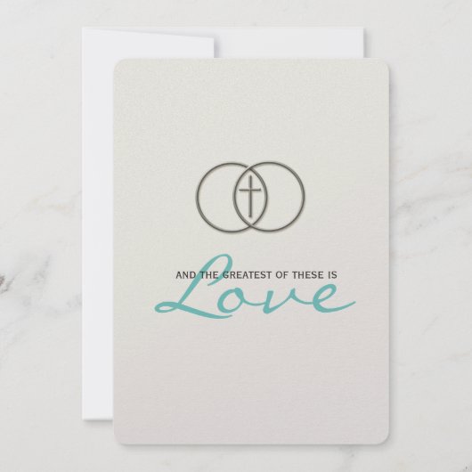 Encerclées Invitations de mariage inter-religieux (Dos)