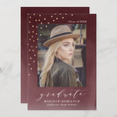 Enchaîné | Invitation de la fête de graduation pho (Devant / Derrière)