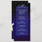 Enchanté même le menu de mariage de nuit (Devant / Derrière)