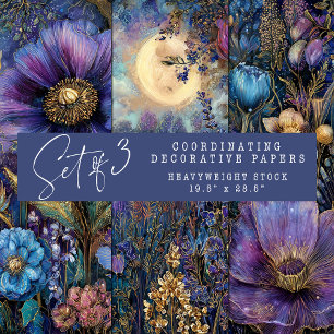 ENCHANTÉ MIDNIGHT GARDEN DÉCORATIVE PAPIER SET