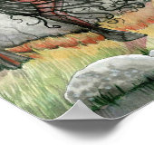 Enchanted Autumn Fairy Unicorn Art Poster (Hoek)