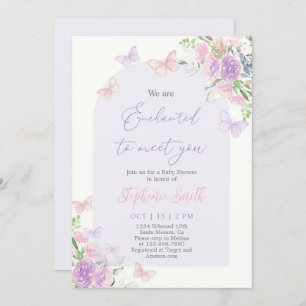 Enchanted Baby shower Invitation Kaart