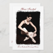 Enchanted Ballerina Dance Overweging Uitnodiging (Voorkant / Achterkant)