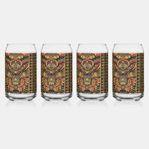 Enchanted Blue "Aztec Dream" 473ml Drinkware Set Blikvorm Glas