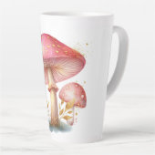Enchanted Blush Pink Mushroom Delight Latte Mok (Rechterhoek)