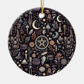 Enchanted Botanica: Magische kruiden & hekserij Keramisch Ornament (Voorkant)