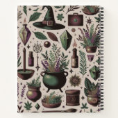 Enchanted Botanica: Magische kruiden & hekserij Notitieboek (Achterkant)