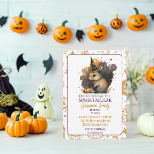 Enchanted Bunny Spooktacular Halloween Party Uitno Kaart