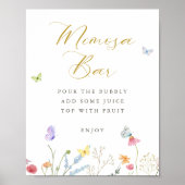 Enchanted Butterflies Mimosa Bar Poster (Voorkant)