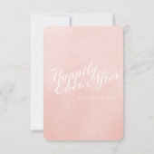 Enchanted Castle Blush Pink Fairy Tale Reactie RSVP Kaartje (Achterkant)