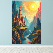 Enchanted Castle Canvas Afdruk (Insitu (Houten vloer))