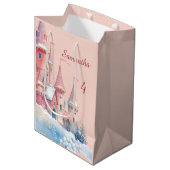 Enchanted Castle Gift Bag, Princess Present Bag  Medium Cadeauzakje (Voorkant Gekanteld)