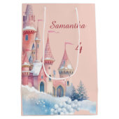 Enchanted Castle Gift Bag, Princess Present Bag  Medium Cadeauzakje (Achterkant)