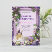 Enchanted Castle Princess Verjaardagsfeest Kaart (Staand voorkant)