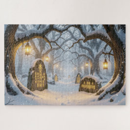 Enchanted Celtic Winter Forest Jigsaw Puzzle Legpuzzel