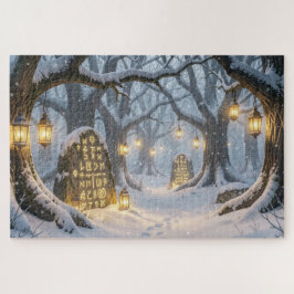 Enchanted Celtic Winter Forest Jigsaw Puzzle Legpuzzel