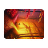 Enchanted Crossroads – Vibrant Autumn Forest Art P Magneet (Horizontaal)