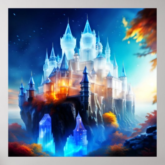 Enchanted Crystal Castle Poster (Voorkant)