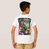 Enchanted Delight: De grillige draak T-shirt (Achterkant volledig)