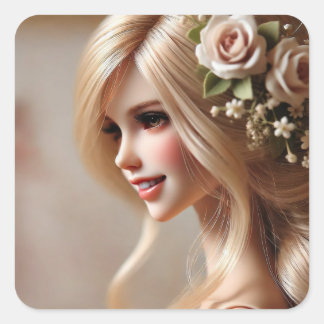 Enchanted Dolls: Bewakers van dromen en kostbaar Vierkante Sticker