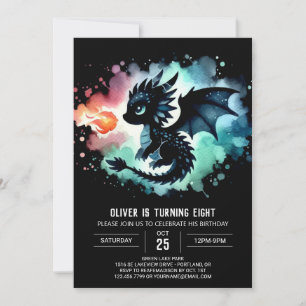 Enchanted Dragon verjaardagskinderen Kaart