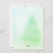 Enchanted Elf | North Pole Christmas Magic Feestdagenkaart (Achterkant)