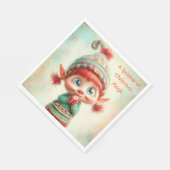 Enchanted Elf | North Pole Christmas  Servet (Hoek)