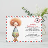 Enchanted Elf | North Pole Ugly Sweater Party Kaart (Staand voorkant)