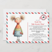 Enchanted Elf | North Pole Ugly Sweater Party Kaart (Voorkant)