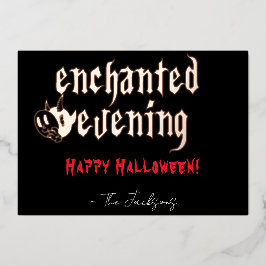 "Enchanted Evening" Gothic Halloween Ghost Folie Uitnodiging