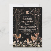 Enchanted Evening Rustic Woodland Baby shower Kaart (Voorkant)