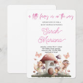 Enchanted Fairy Baby Shower Kaart (Voorkant / Achterkant)