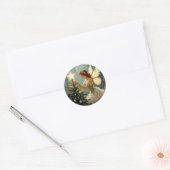 Enchanted Fairy Christmas Ronde Sticker (Envelop)
