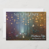 Enchanted Fairy Forest Woodland Wedding Save The Date (Voorkant)
