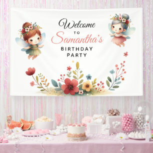 Enchanted Fairy Garden Girl Birthday Party Spandoek