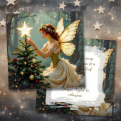 Enchanted Fairy Personalized Christmas Feestdagenkaart