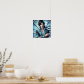 Enchanted Fairy Prince with Emerald Eyes Poster (Keuken)