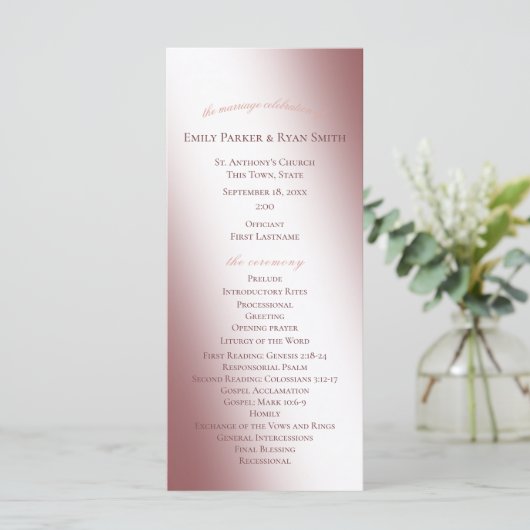 Enchanted Fairy Tale Castle Programme de mariage (Debout devant)