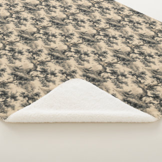 Enchanted Fairy Tale Forest Night Toile De Jouy  Sherpa Deken