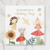 Enchanted Fairy Verjaardagspaddenstoel Bedankjes Labels (Achterkant)