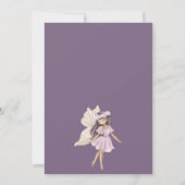 Enchanted Fairy Waterverf 1e verjaardag Kaart (Achterkant)