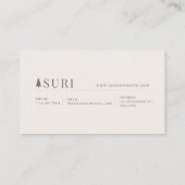 Enchanted Fairytale Castle Floral Mountain Valley Visitekaartje (Achterkant)