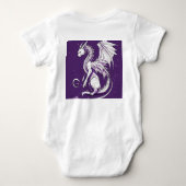 Enchanted Fantasy Creatures T-shirt voor baby's (Achterkant)